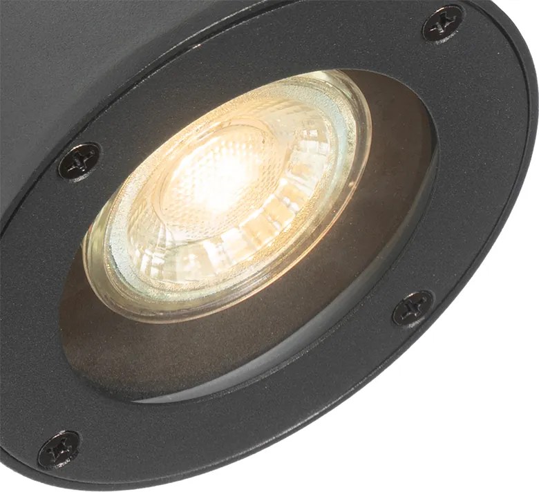 Moderne buiten wandlamp zwart IP44 verstelbaar - Ciara