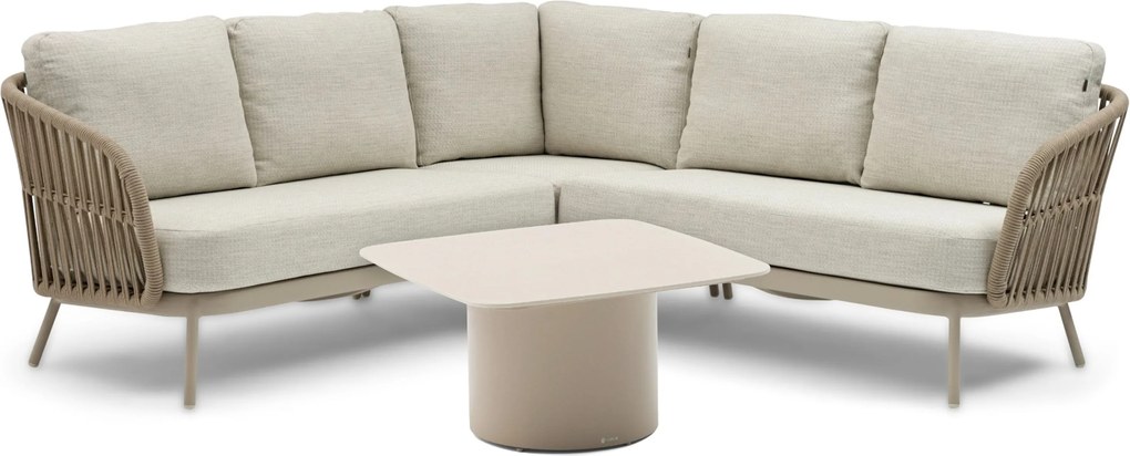 Hoek loungeset 5 personen Rope Taupe  Coco Elara/Ronda