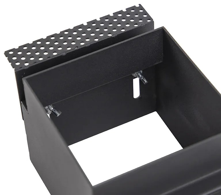 Inbouwspot zwart GU10 AR70 trimless - Oneon