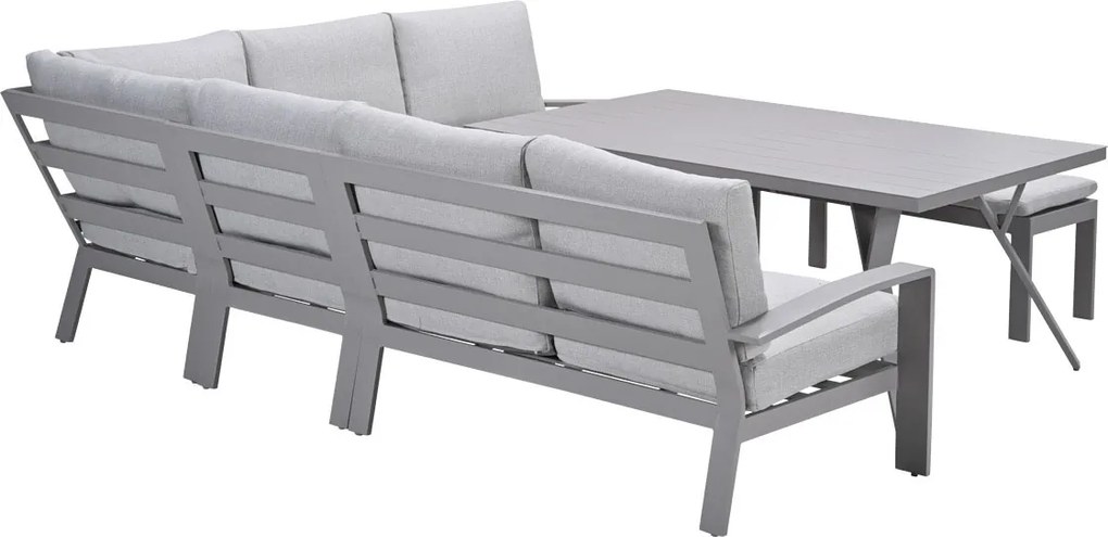 Garden Impressions Camilo lounge dining set 6-delig rechts - taupe