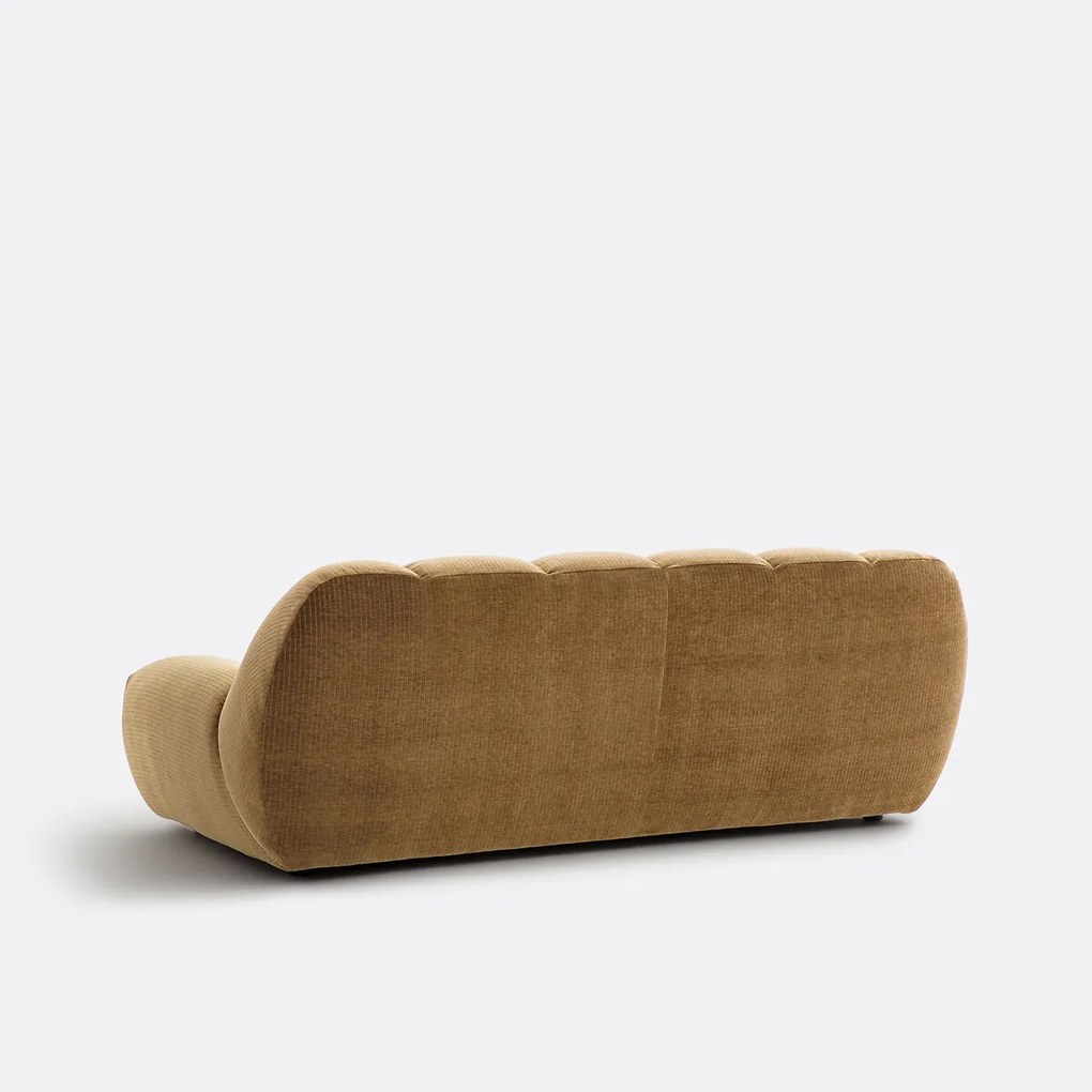 Vintage 3-zitsbank in ribfluweel, Nuria