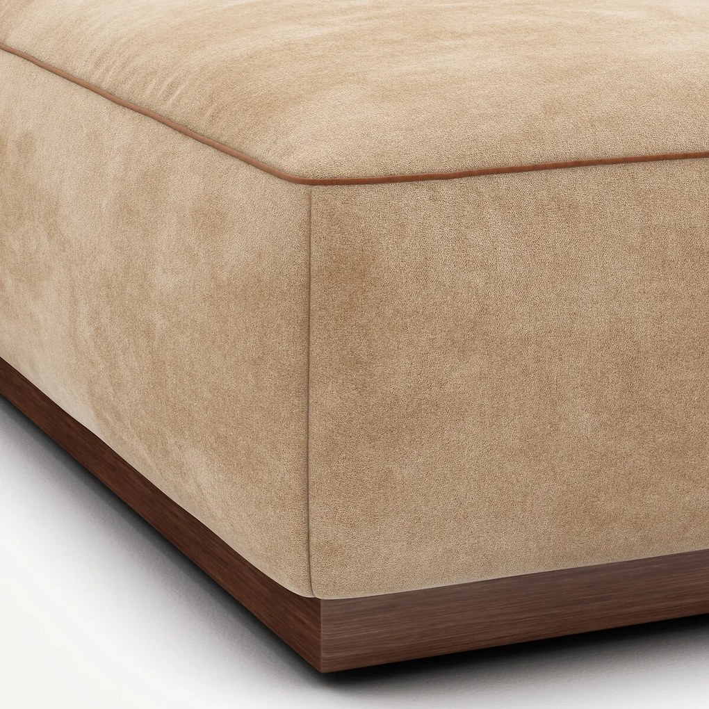 Voetensteun in stonewashed fluweel, JACOPO