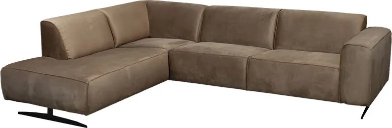 Hoekbank - Lambada - links - velours Juke taupe 12