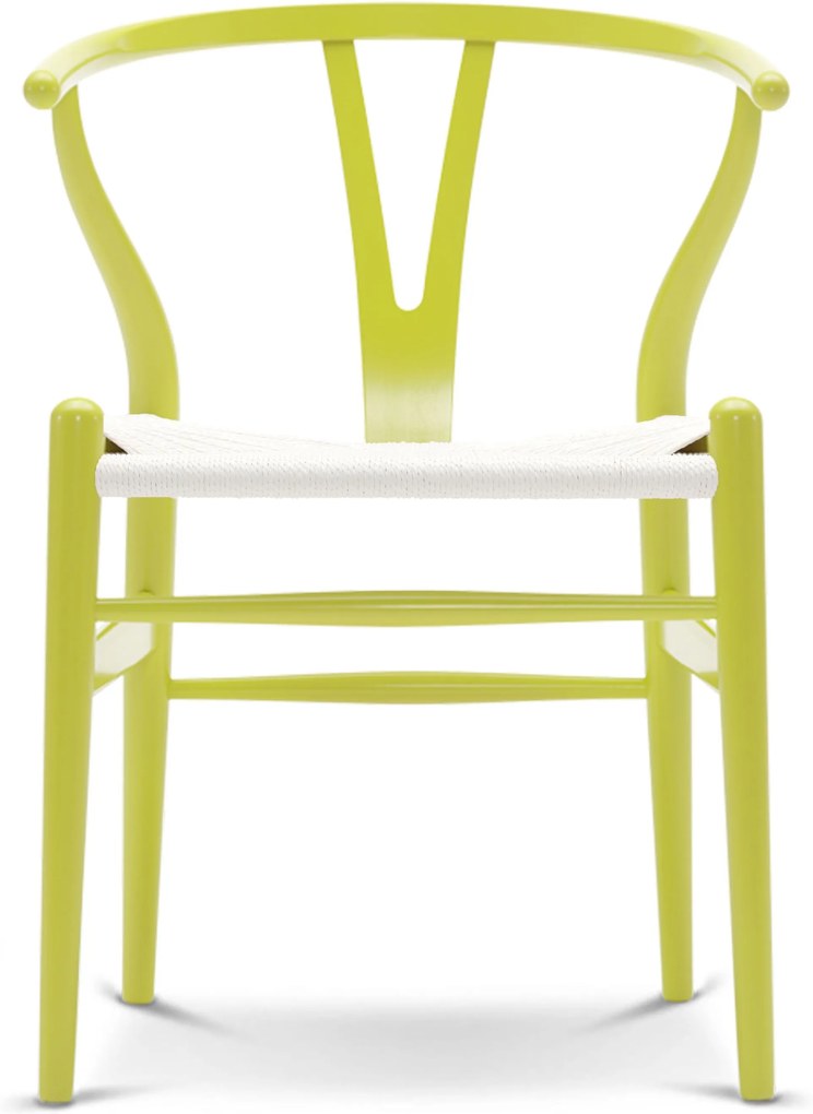 Carl Hansen & Son CH24 Wishbone stoel Colours White Lime Green