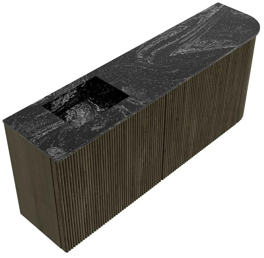 Mondiaz Joya DLux 100cm toiletmeubel ronding rechts shadow met wastafel faye links 1 kraangat lava