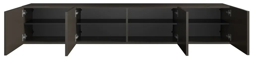 Hangend Tv-meubel Taupe 194 Cm - 194x35.5x35cm.