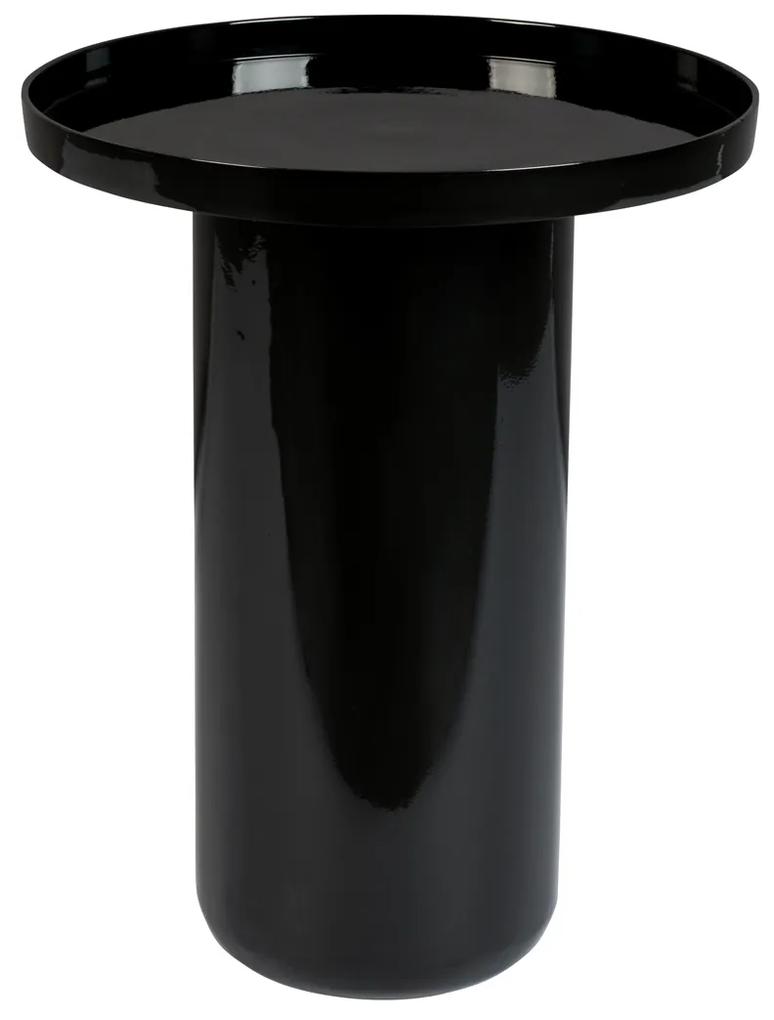 Zuiver Shiny Bomb Zwarte Design Bijzettafel - 40 X 40cm.