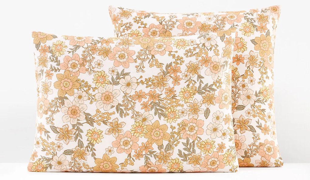 Kussensloop in gewassen katoen/linnen, Rosemary