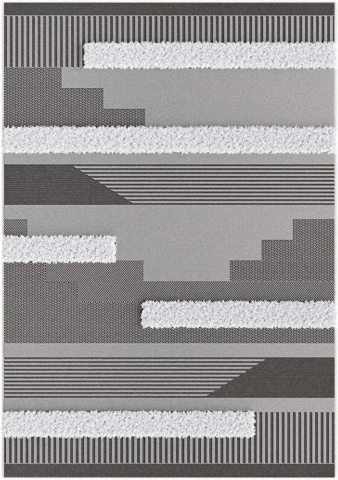 Vloerkleed Zastron - zwart - 120x170 cm - Leen Bakker