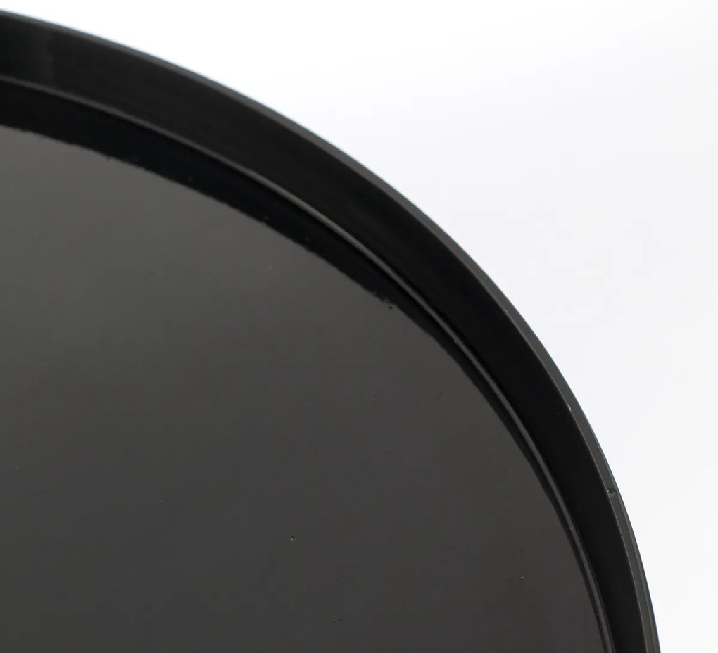 Zuiver Shiny Bomb Zwarte Design Salontafel Rond - 67 X 67cm.