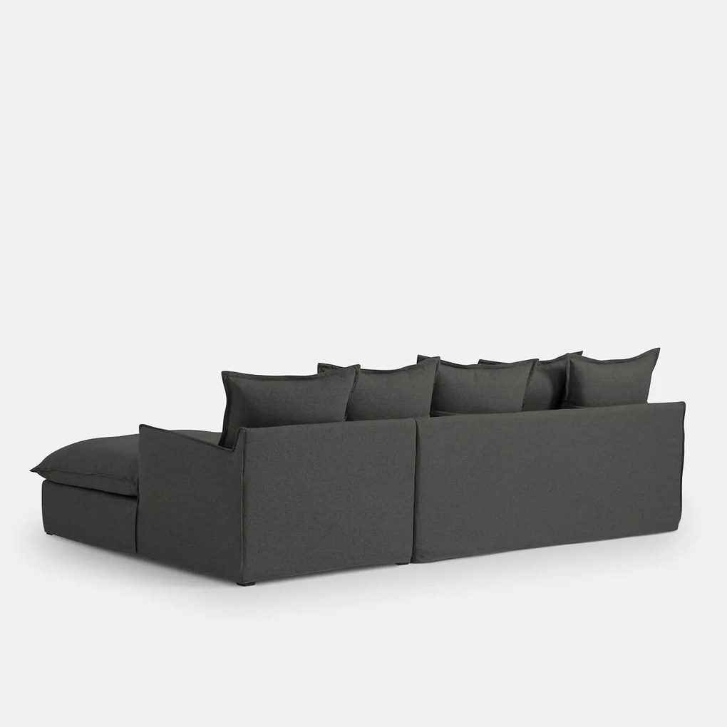 4-zits hoekbank in polyester, ODNA