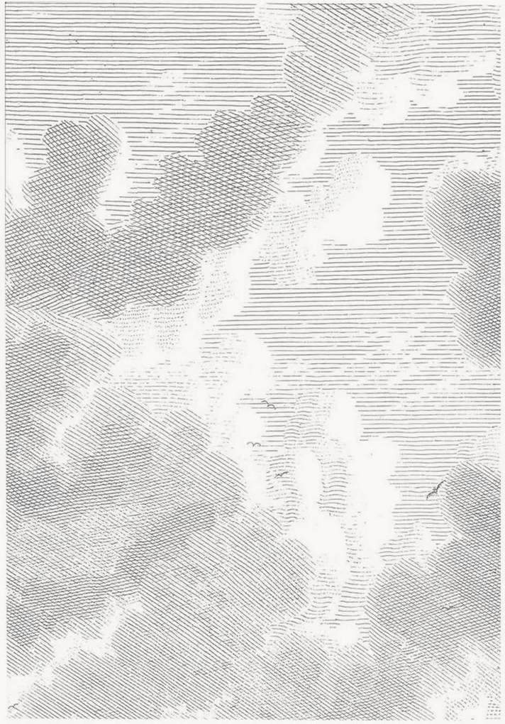 Vliesbehang Engraved Clouds