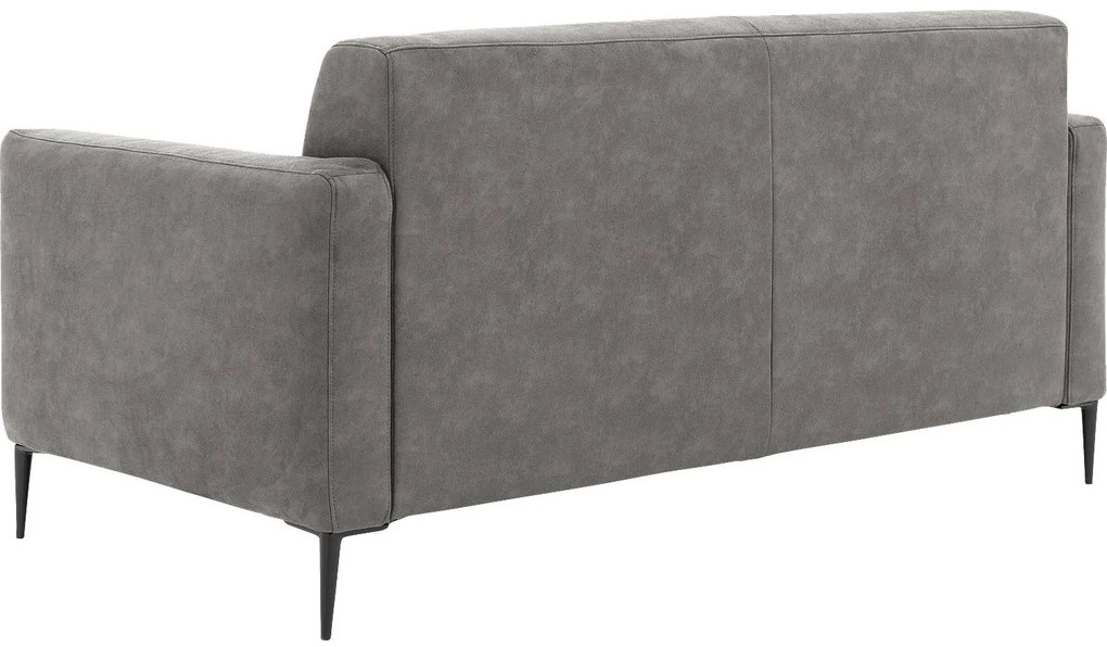 Goossens Key West grijs, micro leer, 2,5-zits, modern design