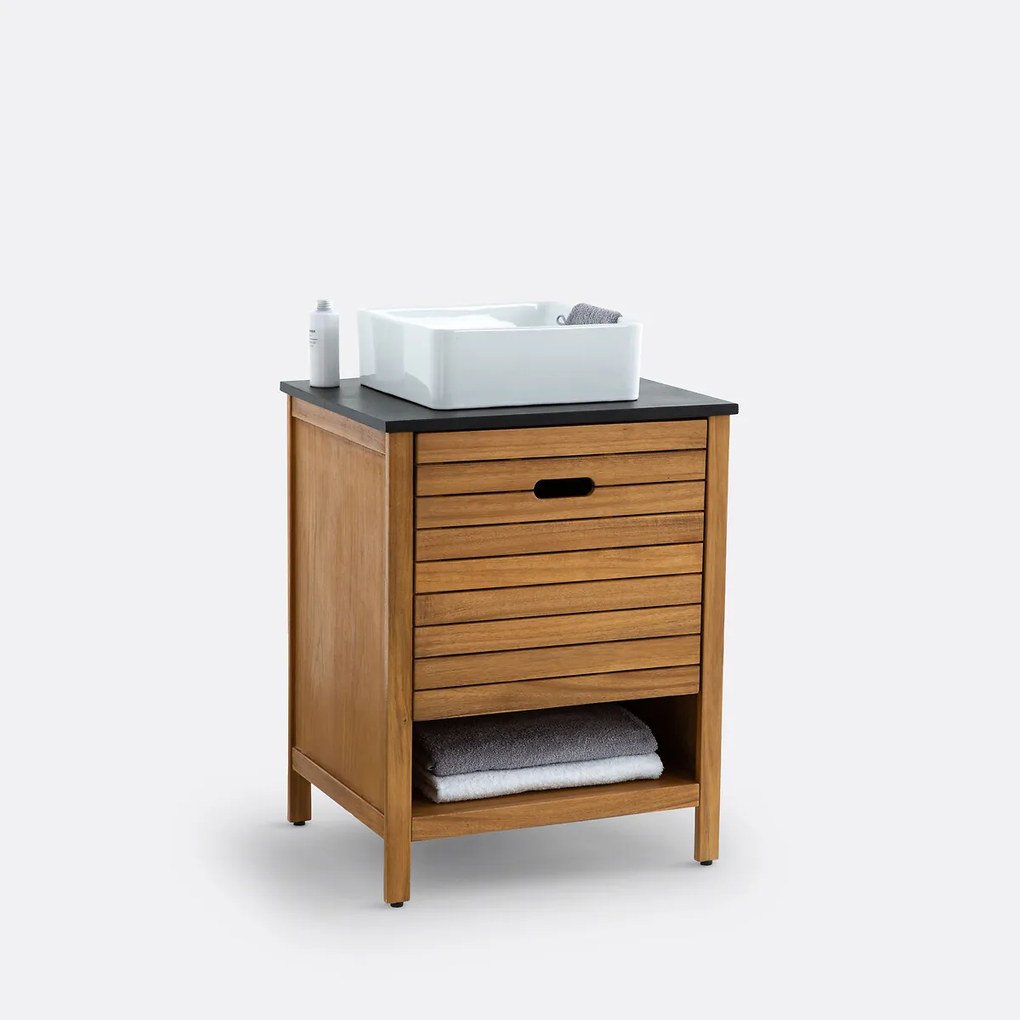 Badkamermeubel, Saturne, Acacia, 60 cm