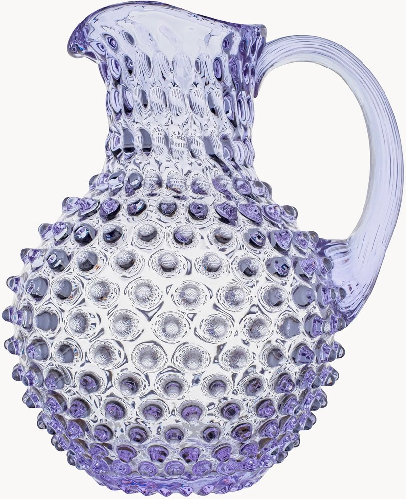 Mondgeblazen karaf Hobnail, 2 L
