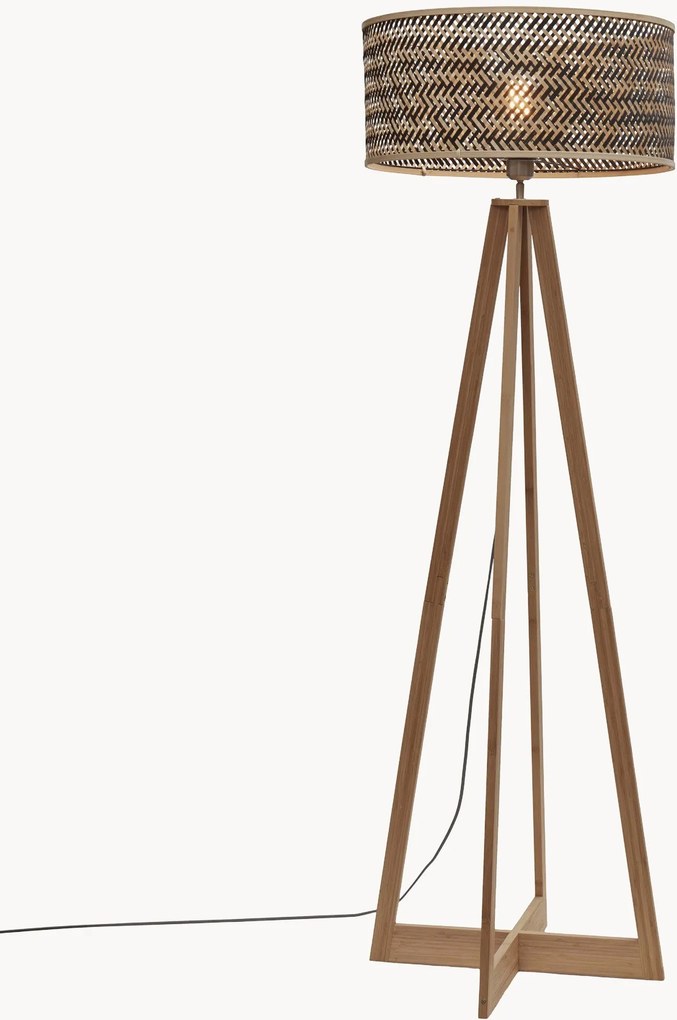 Vloerlamp Java van bamboehout