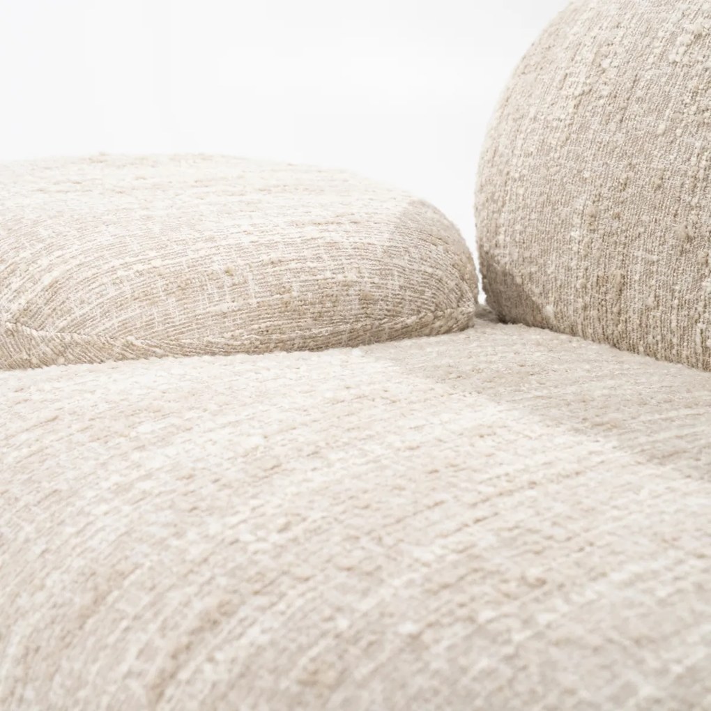 Eleonora Jayden Design Bank Organische Vorm Beige