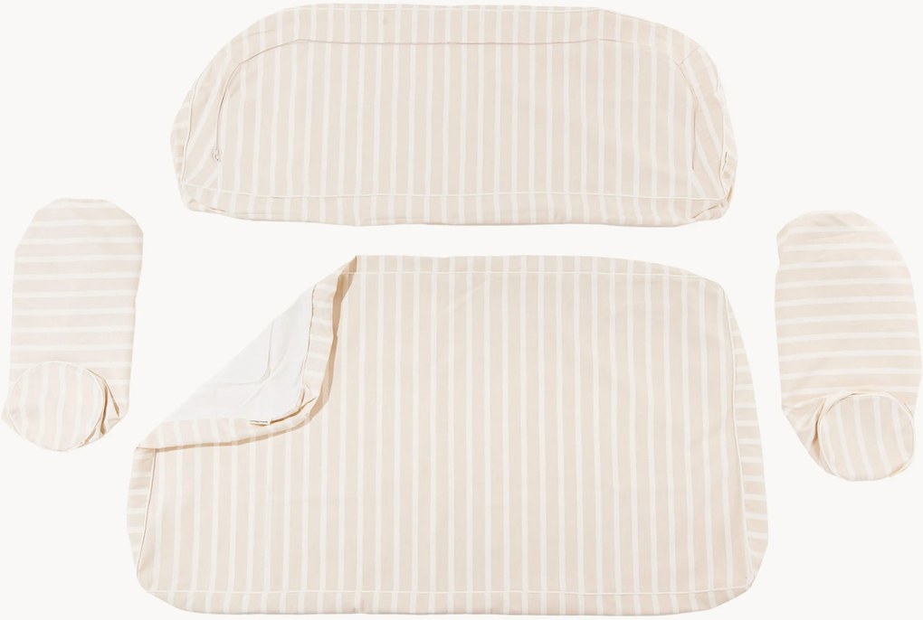 Bekleding Al Fresco met strepen, 4-delig