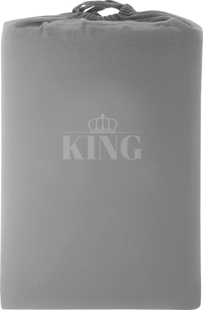 Kussensloop King 2 stuks – 100% katoensatijn – 60×70 – lichtgrijs