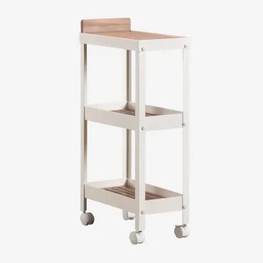 Modulaire Buitenkeukenwagen Van Acaciahout En Aluminium Reggie Acacia Bruin - Sklum