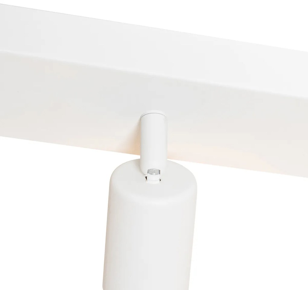 Moderne Spot / Opbouwspot / Plafondspot wit rechthoekig 3-lichts - Facil Modern E27 Binnenverlichting Lamp