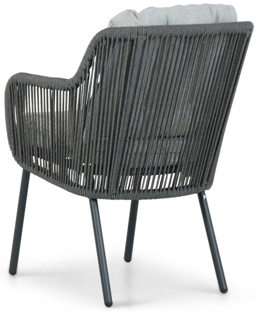 Tuinstoel Aluminium/rope Grijs-antraciet Santika Nanda