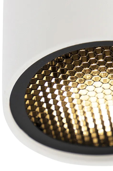 Design opbouwSpot / Opbouwspot / Plafondspot wit GU10 50mm - Tubo Honey Design GU10 cilinder / rond Binnenverlichting Lamp