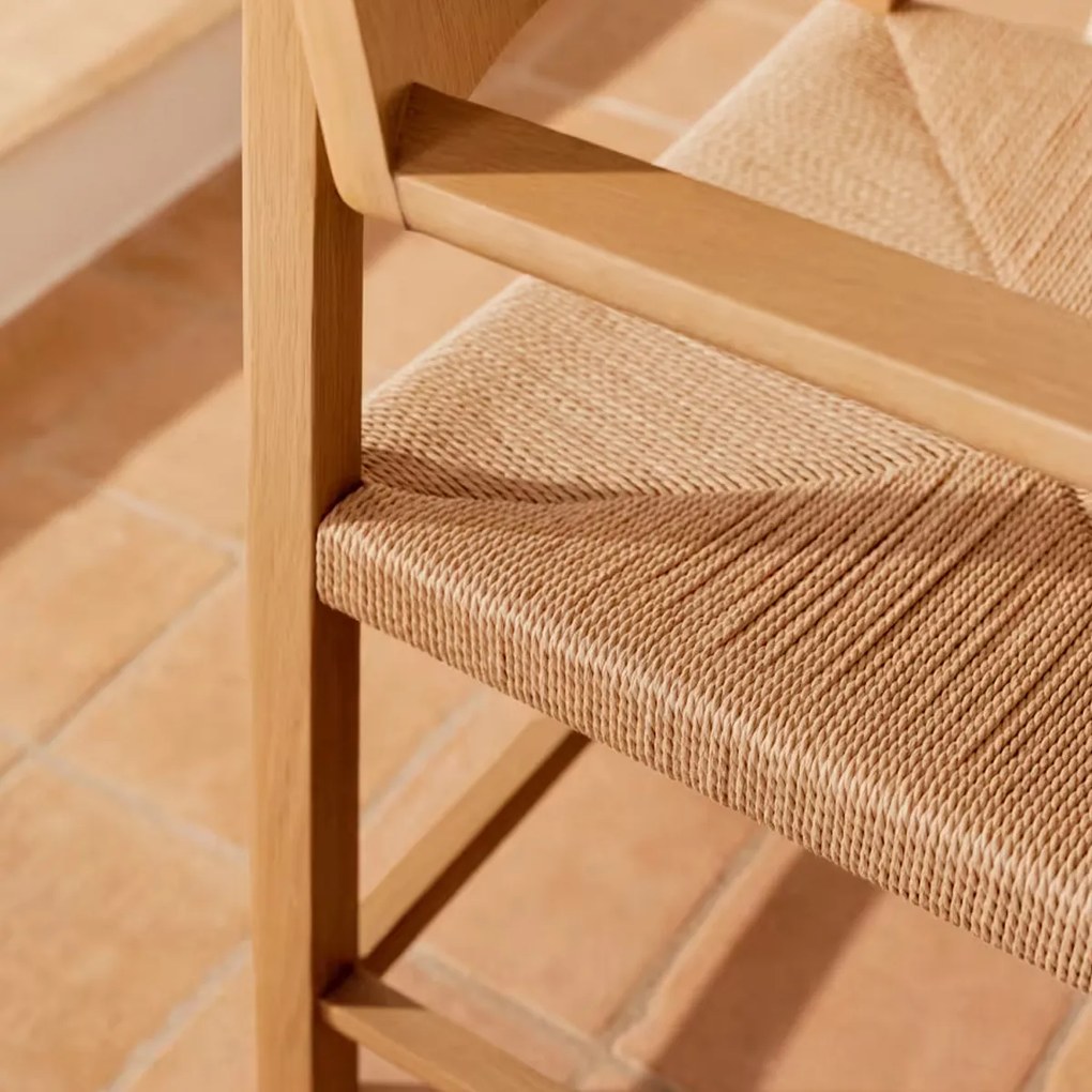 Kave Home Idun Eiken Design Eetkamerstoel
