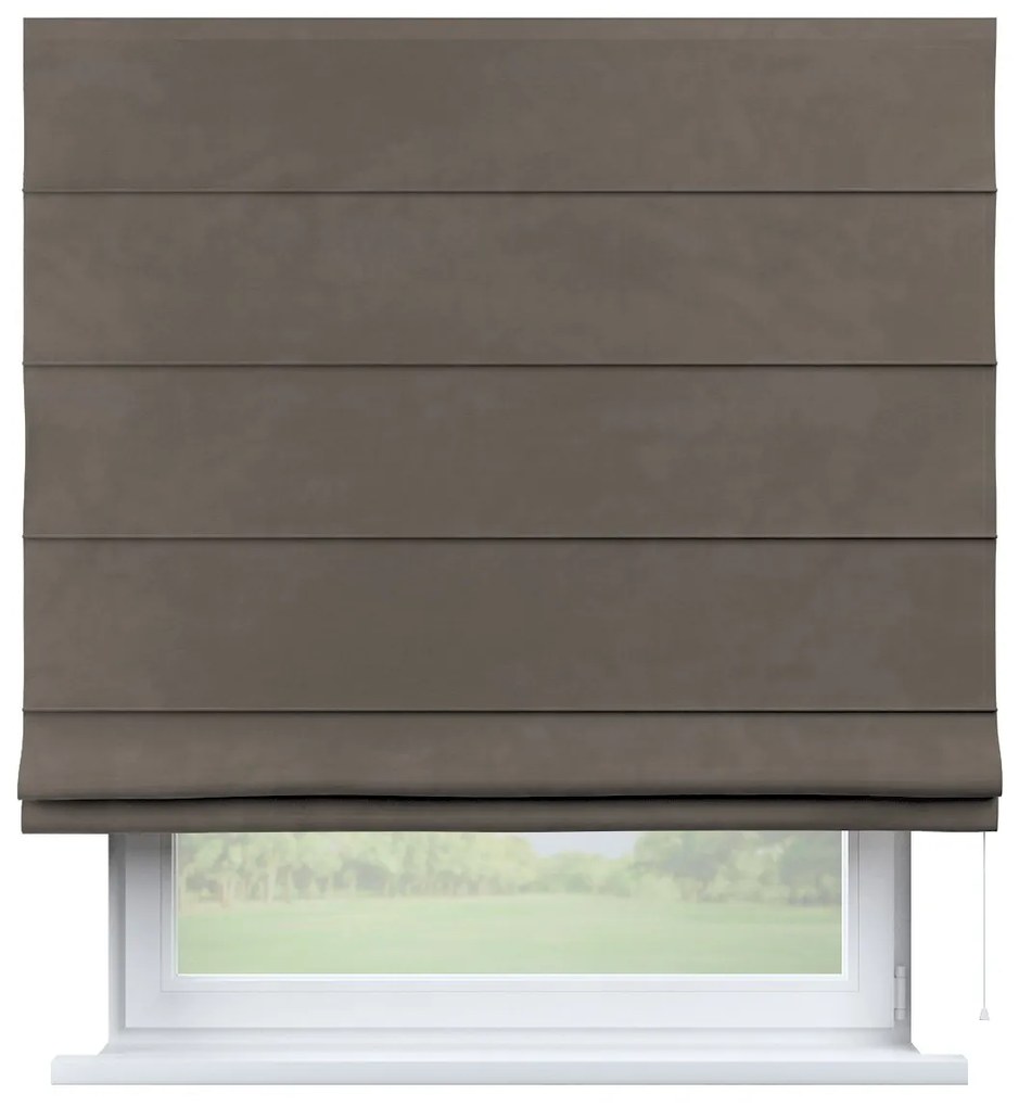 Dekoria Kant en Klaar Vouwgordijn Capri, grijs-beige