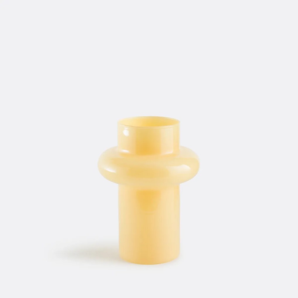 Gekleurde glazen vaas, hoogte 20 cm, ORLYA
