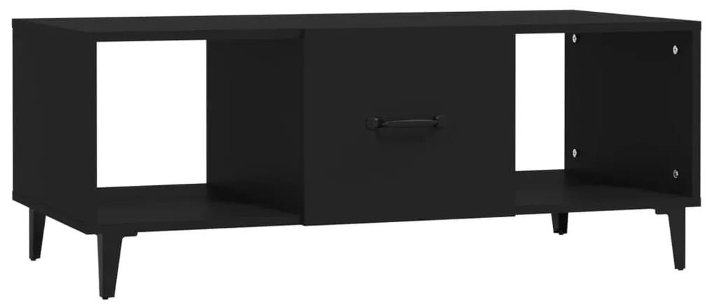 vidaXL Salontafel 102x50x40 cm bewerkt hout zwart