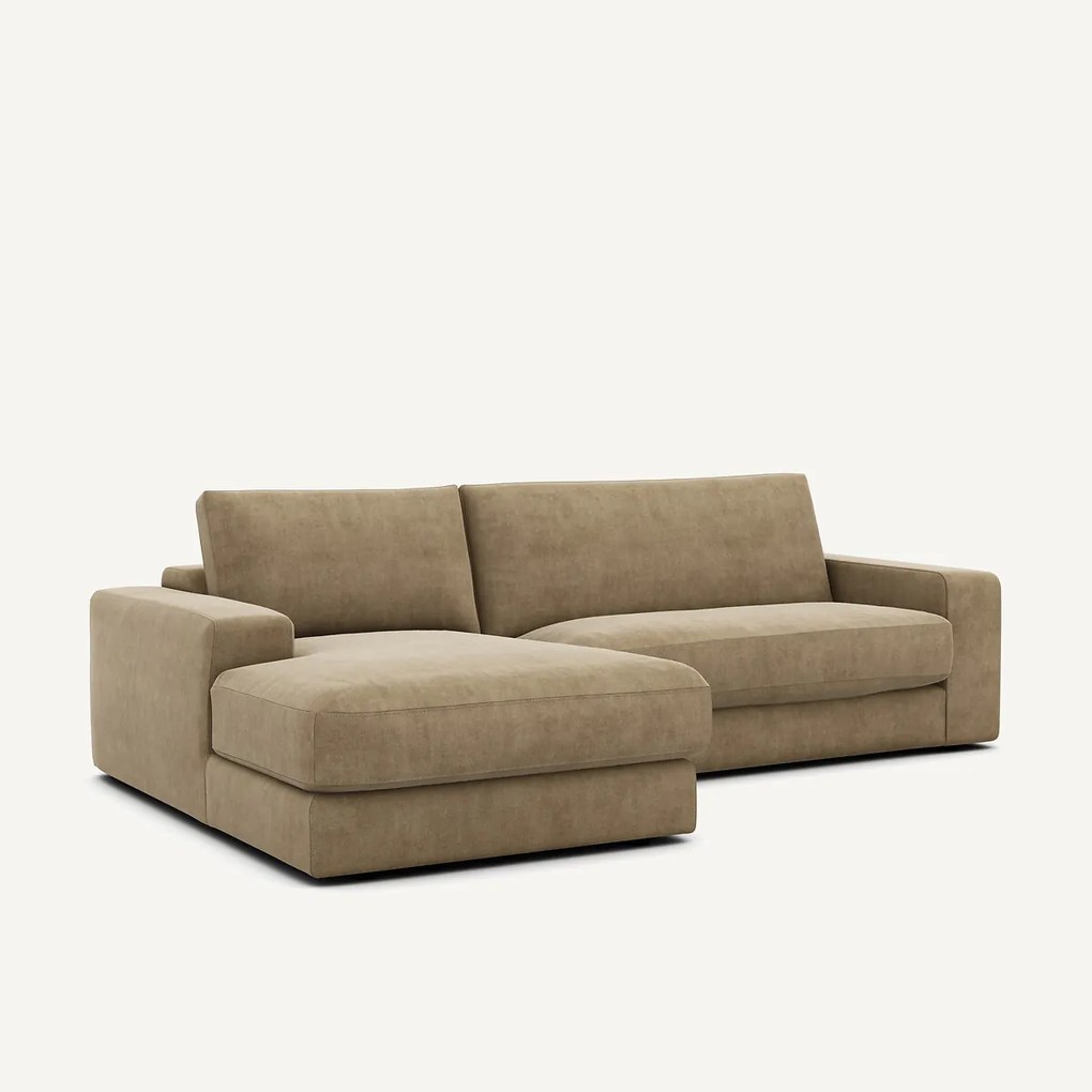 Stonewashed fluwelen hoekbank, SKANDER