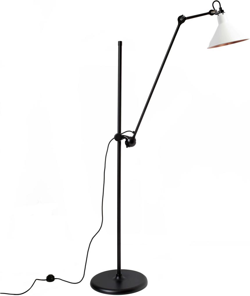 DCW éditions Lampe Gras N215 L vloerlamp wit met koper