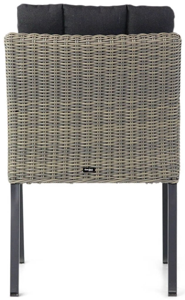 Tuinset 4 personen 90 cm Wicker Taupe Garden Collections Oxbow/Veneto