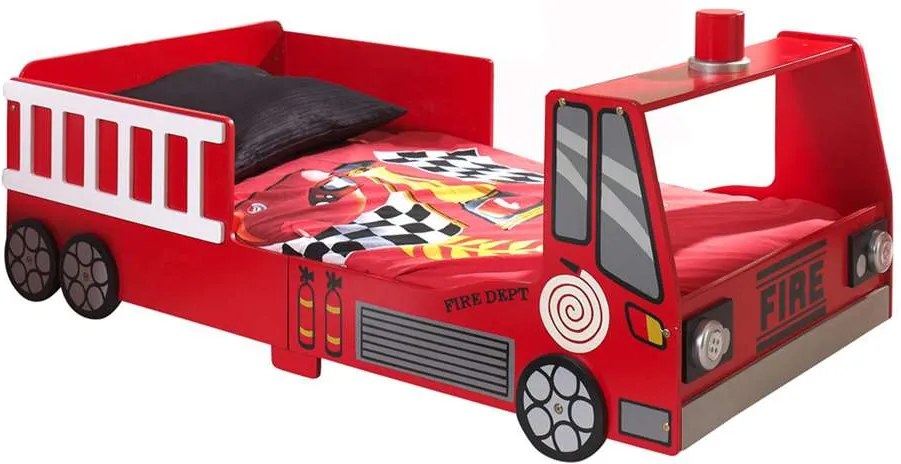 Vipack autobed Fire Truck - rood - 60x77x147,8 cm - Leen Bakker