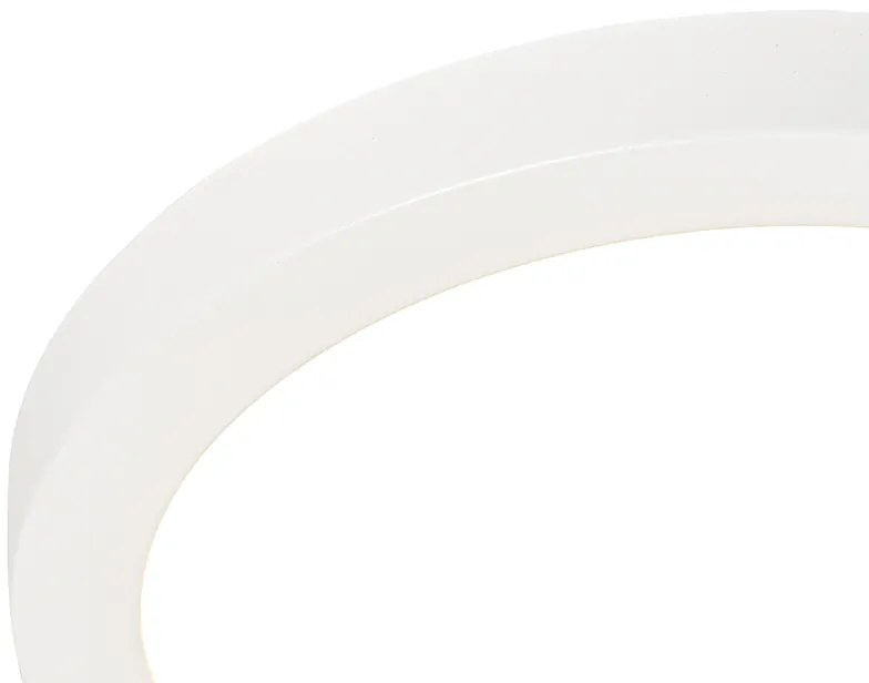Buitenlamp Set van 6 In- of opbouwspot wit 22 cm incl. LED 3 staps dim to warm - Trans IP44 Buitenverlichting Lamp
