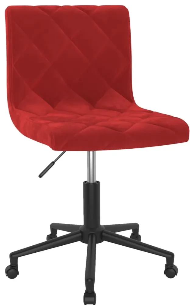 vidaXL Eetkamerstoelen draaibaar 4 st fluweel wijnrood
