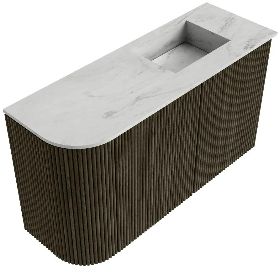 Mondiaz Joya DLux 70cm toiletmeubel ronding links shadow met wastafel faye rechts zonder kraangat opalo