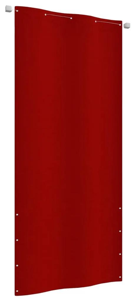 vidaXL Balkonscherm 100x240 cm oxford stof rood