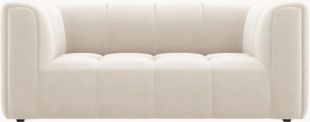 Bank Francesca (2-zits) in fluwelen look, B 166 cm