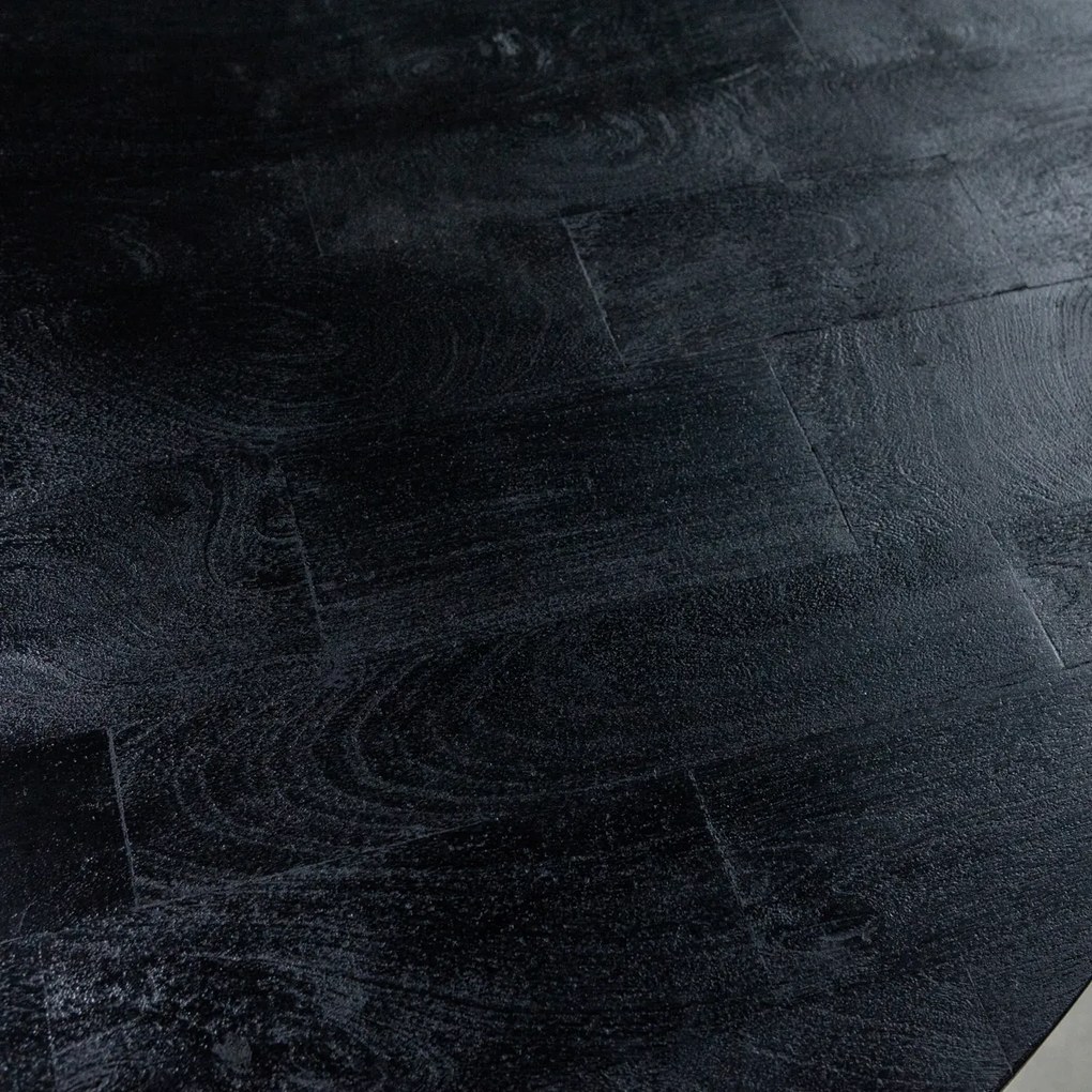 Eleonora Steven Ronde Eettafel Zwart Hout 140 Cm - 140 X 140cm.