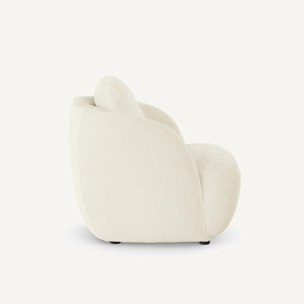 Bolfauteuil, bouclé stof, ALPINE