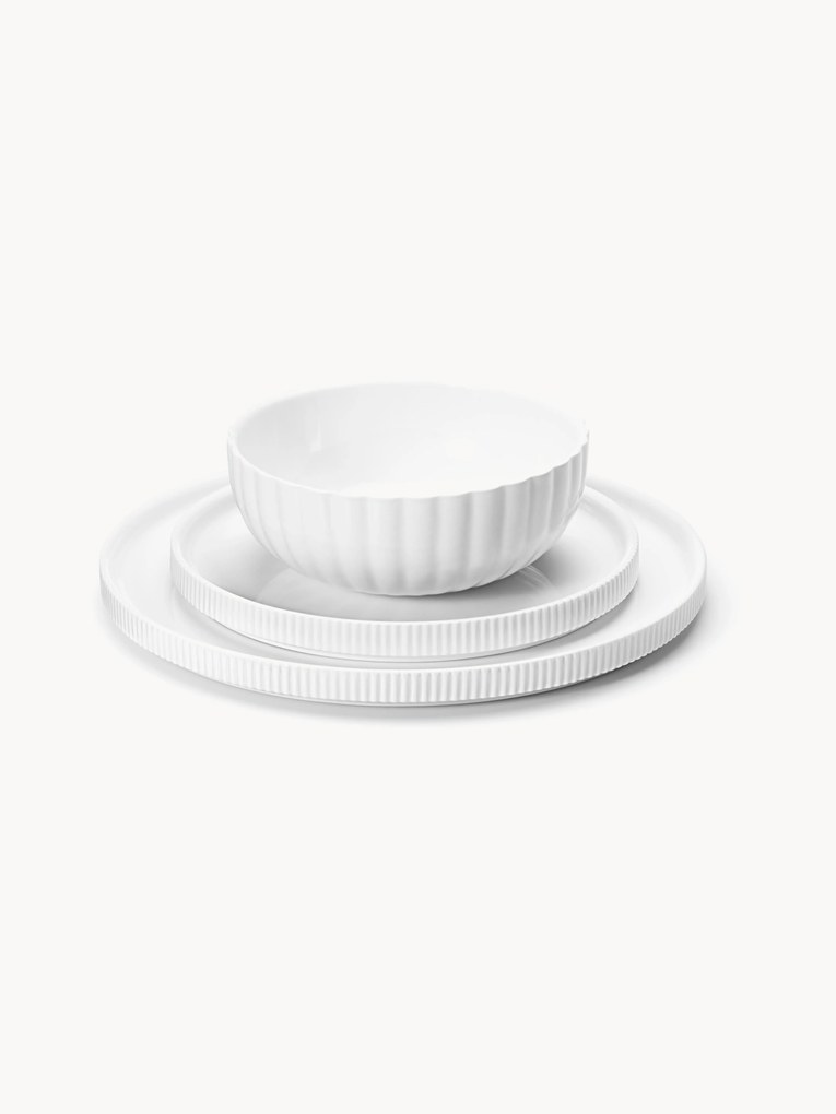 Serviesset Bernadotte van porselein, 1 Person (3-delig)