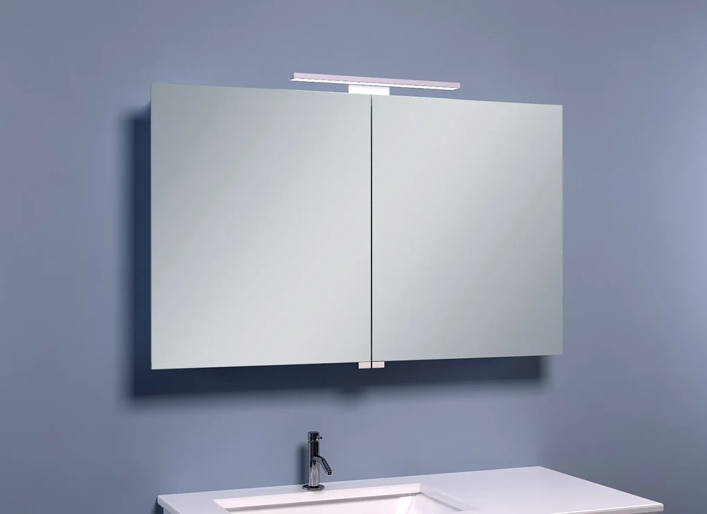 Mueller Basic aluminium spiegelkast 100 met LED verlichting