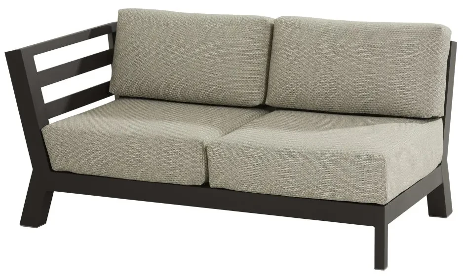 4 Seasons Outdoor Meteoro 2-zitter Rechts antraciet weerbestendig