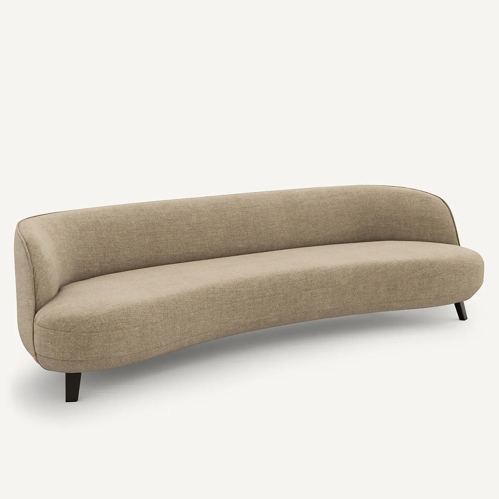 5-zits bank, in gerecycled chenille, Rosebury