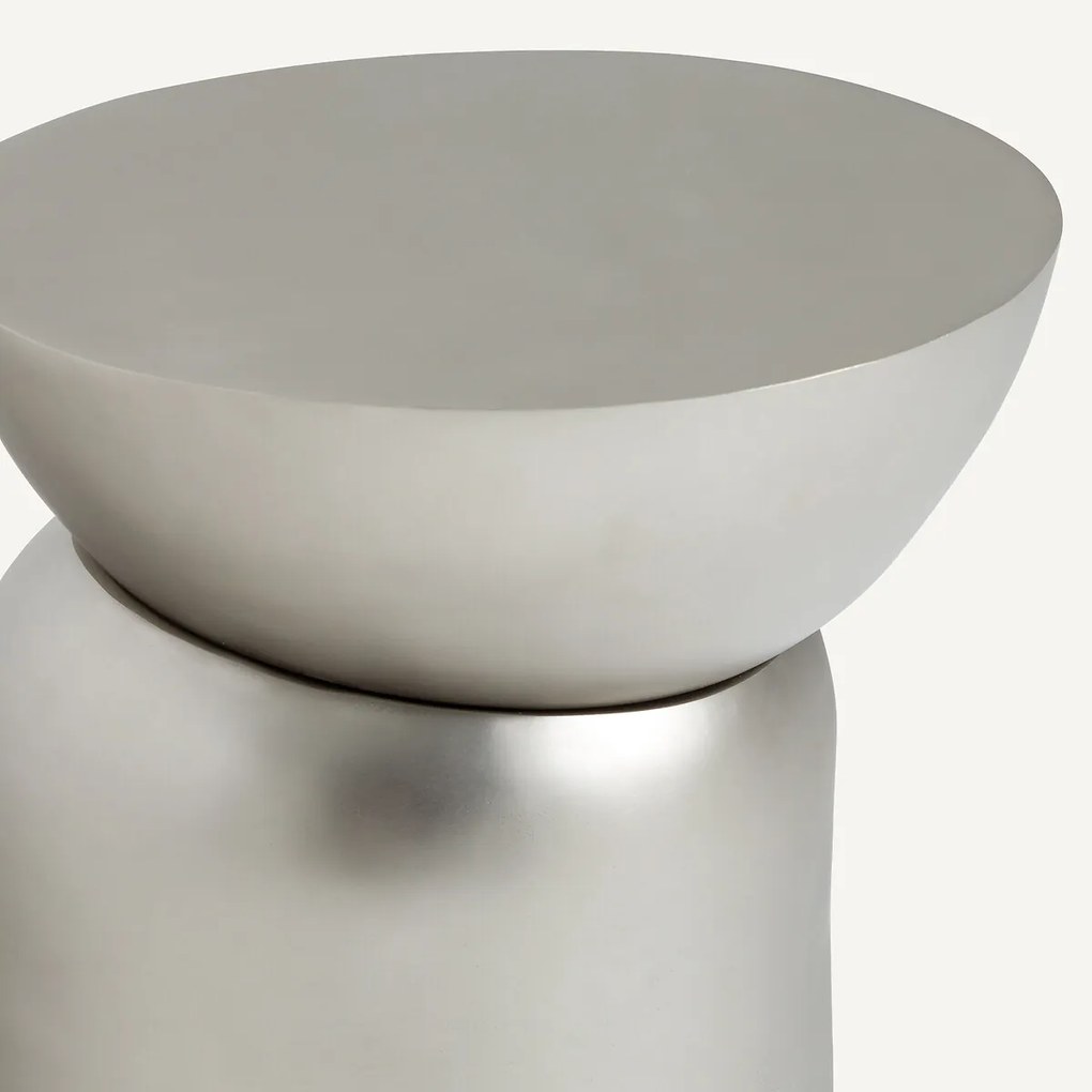 Bijzettafel in gegoten aluminium, Fraulino