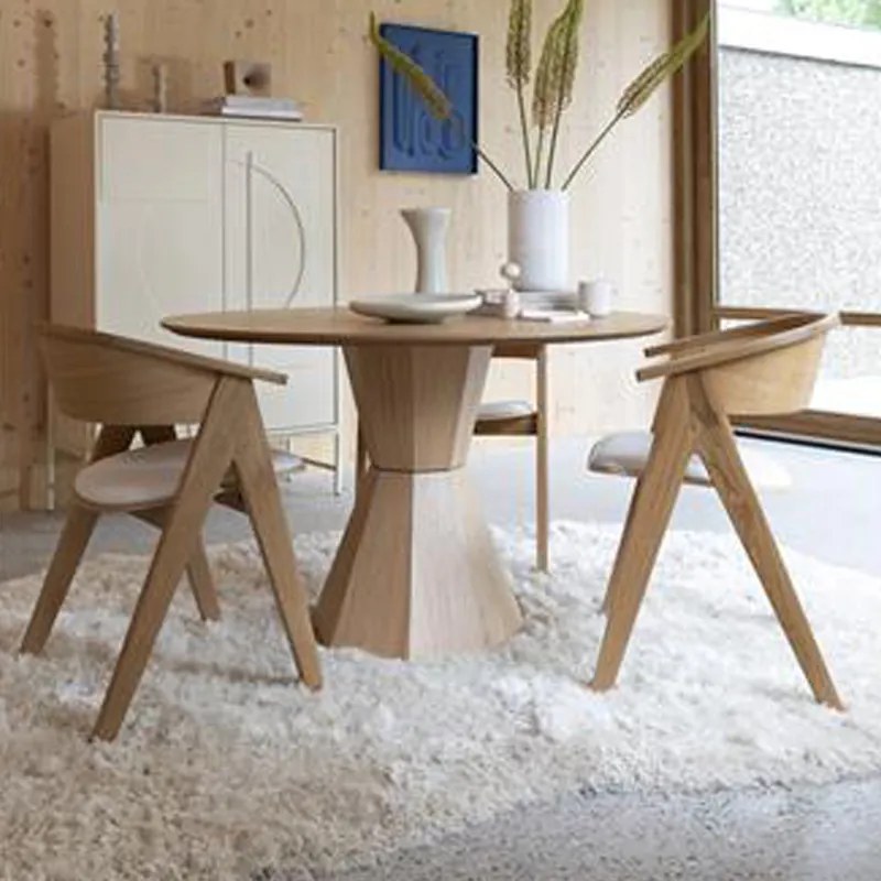 Zuiver Lotus Ronde Eettafel Eiken - 120 X 120cm.