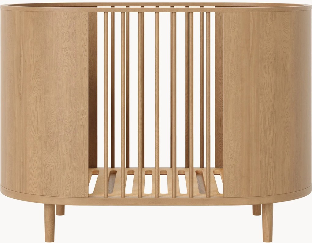 Handgemaakt in hoogte verstelbaar babybed Kai,