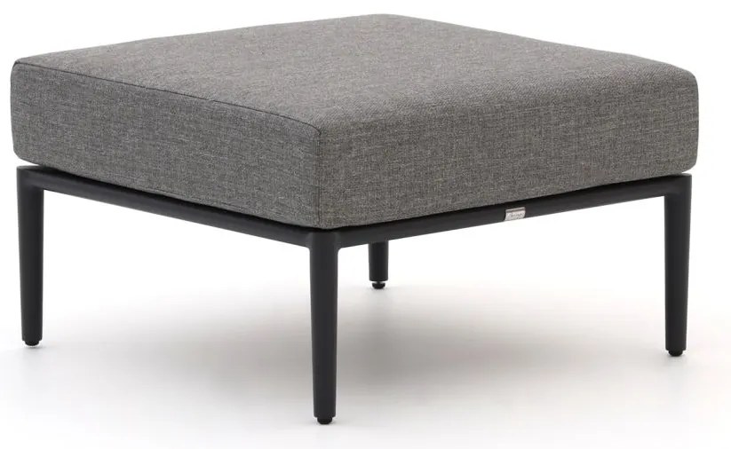 Voetenbank tuin | Bellagio Mineo | Aluminium | Grijs/Antraciet | 71x71cm | Kees Smit Tuinmeubelen